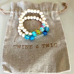 Twine and Twig bracelet duo. As new condition.